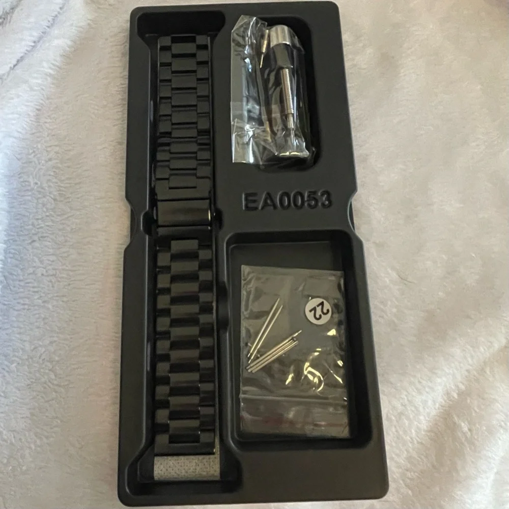 Fullmosa Luxury Black Stainless Steel Apple Watch Compatible Watch Band 1 -9